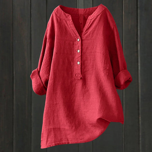 Valentiniaa Button-Up Blouse